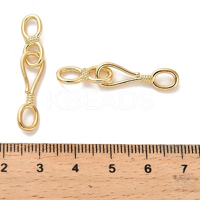 Brass Hook and S-Hook Clasps KK-H496-07G-1