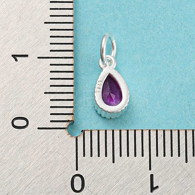 925 Sterling Silver Birthstone Charms STER-G035-01B-01-1