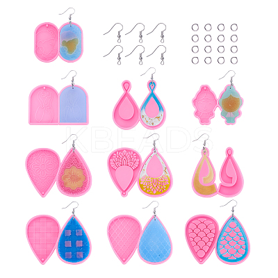 DIY Dangle Earring Making Kits DIY-CD0001-30-1