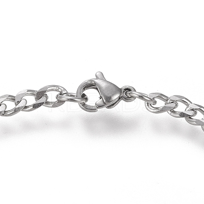 Tarnish Resistant 304 Stainless Steel ID Bracelets BJEW-I288-02P-1