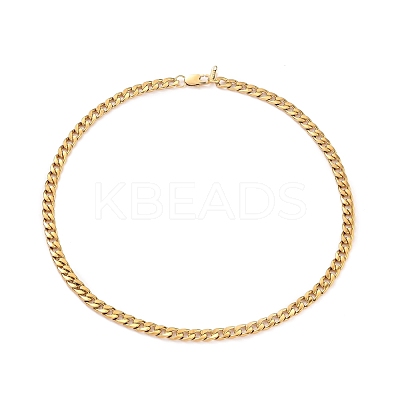 Men's 304 Stainless Steel Cuban Link Chain Necklaces NJEW-JN03157-01-1