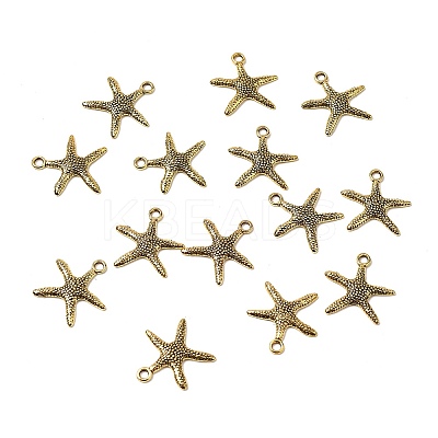 Tibetan Style Alloy Pendants TIBEP-EA306YKG-AG-LF-1