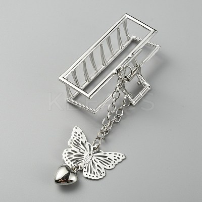 Rectangle Alloy Claw Hair Clips PHAR-WH0006-20-1