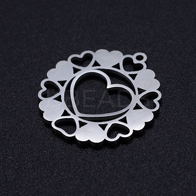 Non-Tarnish 201 Stainless Steel Pendants STAS-Q201-JN343-1-1