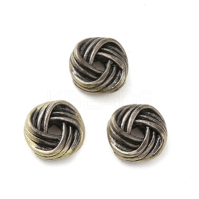 Tibetan Style Rack Plating Brass Bead KK-Q805-23AB-1