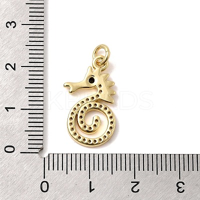 Brass Micro Pave Cubic Zirconia Pendants KK-C137-05E-G-1