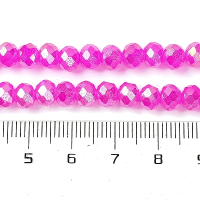 Baking Electroplate Glass Beads Strands X-DGLA-A039-J10mm-B24-1