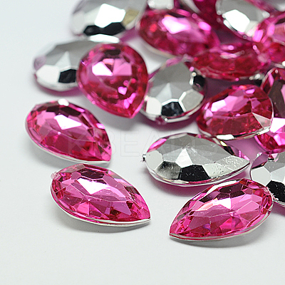 Imitation Taiwan Acrylic Rhinestone Cabochons GACR-A017-13x18mm-M-1