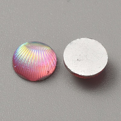 Opaque Resin Cabochons CRES-WH0010-044C-1