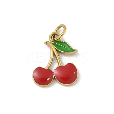 304 Stainless Steel Enamel Pendants Ion Plating(IP) STAS-I349-01G-03-1