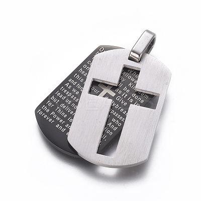 304 Stainless Steel Pendants STAS-G195-29C-1