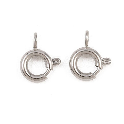 304 Stainless Steel Spring Gate Rings X-STAS-P437-11P-1