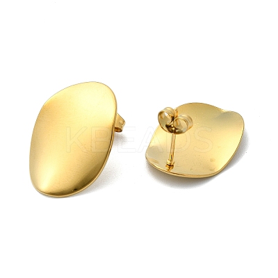 Ion Plating(IP) 201 Stainless Steel Stud Earrings EJEW-K270-07G-1