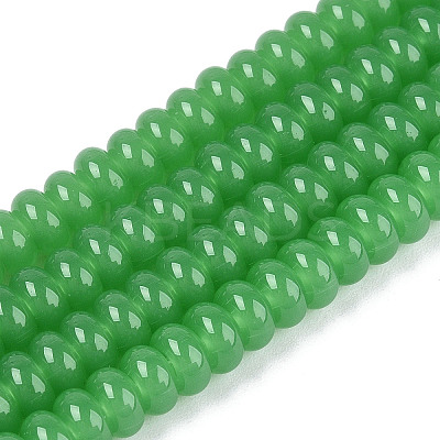 Imitation Jade Glass Beads Strands GLAA-T025-6mm-06A-1