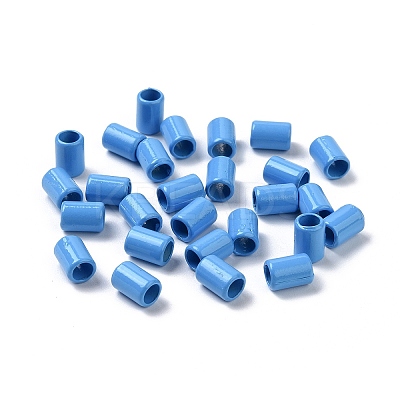 Column Rack Plating Spray Painted Alloy Beads for Jewelry Making PALLOY-F291-01J-1