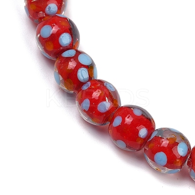 Handmade Lamword Beads Strands LAMP-P069-01A-04-1