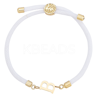 1pc Adjustable Nylon Cord Slider Bracelets for Women BJEW-LP0001-33B-G-1