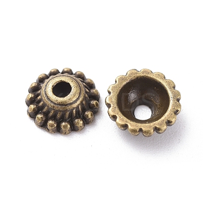 Tibetan Style Alloy Caps LS-X-MLF1235Y-NF-1