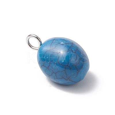 Crackle Opaque Acrylic Beads PALLOY-JF03800-02-1