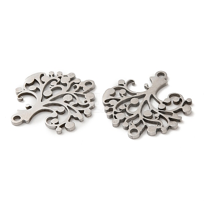 Non-Tarnish 201 Stainless Steel Connector Charms STAS-Q245-14P-1