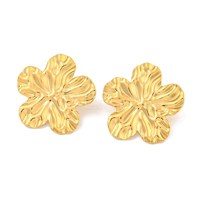 Ion Plating(IP) 304 Stainless Steel Stud Earrings for Women EJEW-A111-06G-1