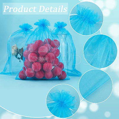 30pcs Large Organza Pouches Portable Shoes Bag Travel Storage Drawstring Bags OP-SP0001-03B-05-1