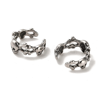 316 Surgical Stainless Steel Cuff Earrings EJEW-D096-01D-AS-1