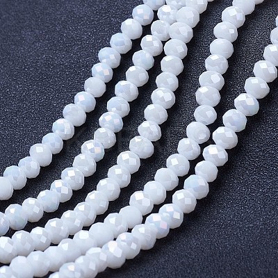 Electroplate Glass Beads Strands EGLA-A044-P2mm-B01-1