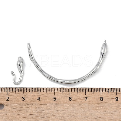 Brass Toggle Clasps KK-U020-08P-1