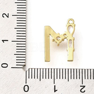 Brass Micro Pave Cubic Zirconia Pendants KK-M310-01G-13-1