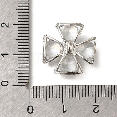 Rack Plating Brass Micro Pave Cubic Zirconia Pendants KK-F883-10P-01-1