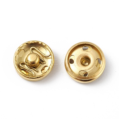 Ion Plating(IP) 202 Stainless Steel Snap Buttons LS-BUTT-I017-01A-G-1