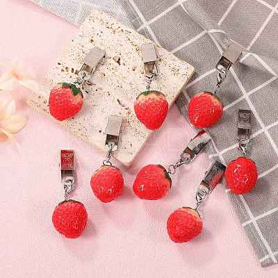 8Pcs Resin Imitation Fruit Tablecloth Weights HJEW-SW00128-01-1