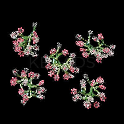 Seed Beaded Pendants GLAA-C028-04C-1