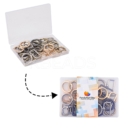 Zinc Alloy Swivel Clasps PALLOY-PH0013-84-RS-1