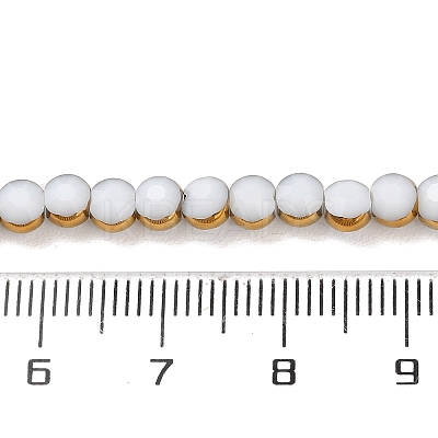 Electroplate Glass Beads Strands EGLA-A040-01C-1