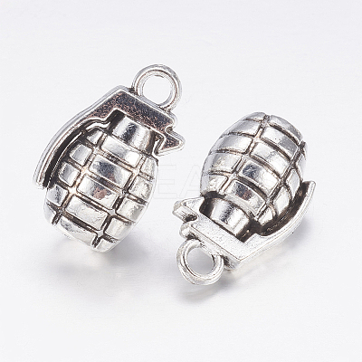 Tibetan Style Zinc Alloy Pendants TIBEP-R334-165AS-RS-1