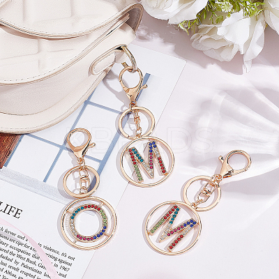 Alloy Colorful Rhinestone Keychain KEYC-WR0001-26-1