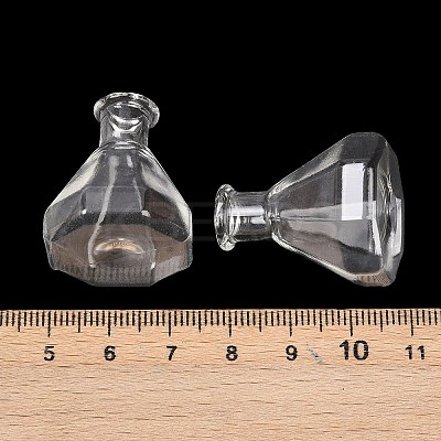Transparent Glass Beads Containers GLAA-G123-03-1