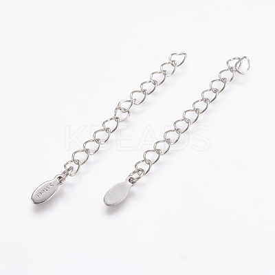 Tarnish Resistant Stainless Steel Chain Extender X-STAS-L201-15P-1