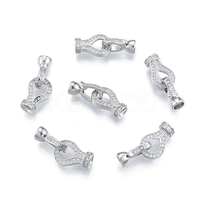 Brass Fold Over Clasps KK-A165-04P-1