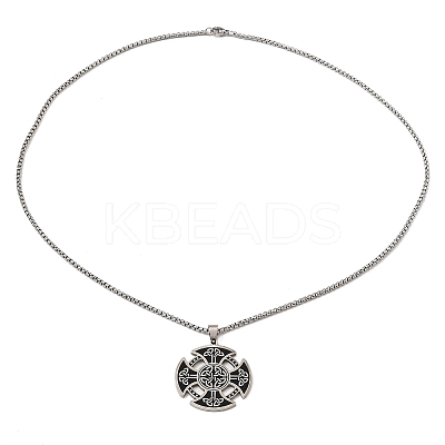 Non-Tarnish 201 Stainless Steel Pendant Necklaces LS-NJEW-B095-04-1