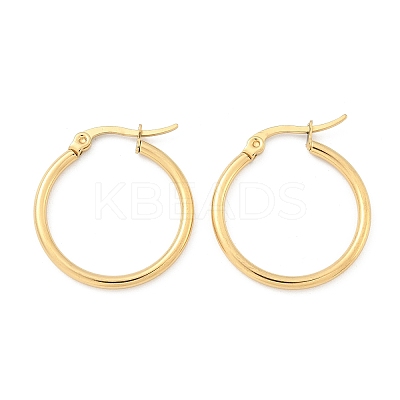 Ion Plating(IP) 304 Stainless Steel Hoop Earrings EJEW-N0016-11G-C-1