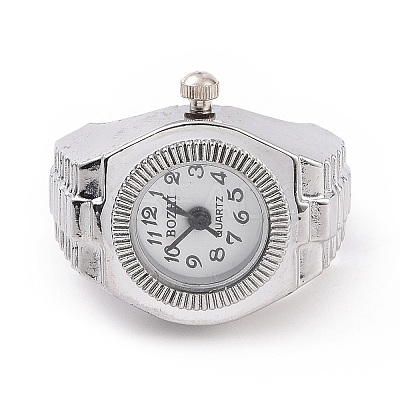 201 Stainless Steel Stretch Watchband Finger Ring Watches LS-WACH-G018-03P-01-1