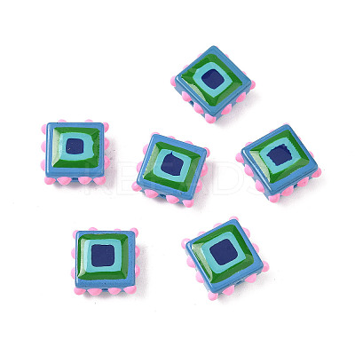 Baking Paint Glass Enamel Beads LAMP-S079-14E-1