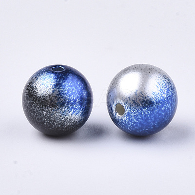 Rainbow ABS Plastic Imitation Pearl Beads OACR-Q174-4mm-11-1