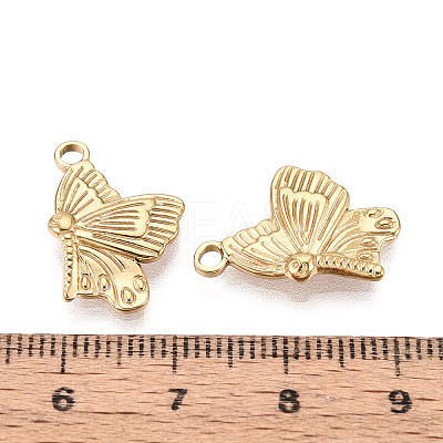 304 Stainless Steel Butterfly Pendants STAS-T069-21G-1