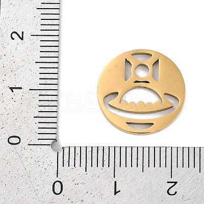 Ion Plating(IP) 304 Stainless Steel Pendants STAS-R135-10G-1