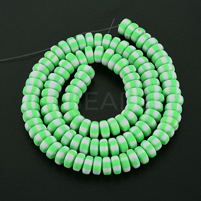 Handmade Polymer Clay Beads Strands CLAY-N008-042H-1