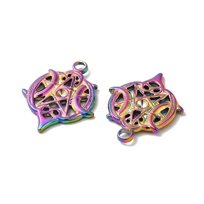 Ion Plating(IP) 304 Stainless Steel Pendant Rhinestone Settings STAS-H212-44MC-1